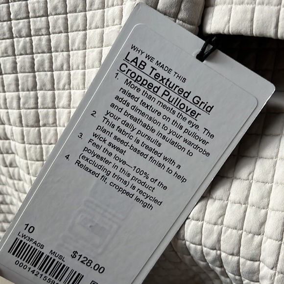 Lululemon | lab Textured Grid Cropped Pullover - Picture 4 of 5